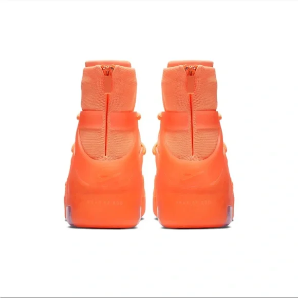 Size 8 - Nike Air Fear Of God 1 Orange Pulse Good Condition No Box - Picture 3 of 14